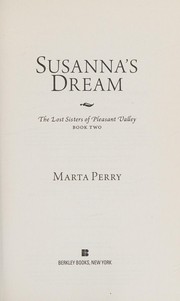 Susanna's dream : lost sisters of Pleasant Valley, book 2  Cover Image